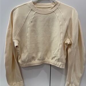 lululemon athletica Cream Crew Neck Sweater